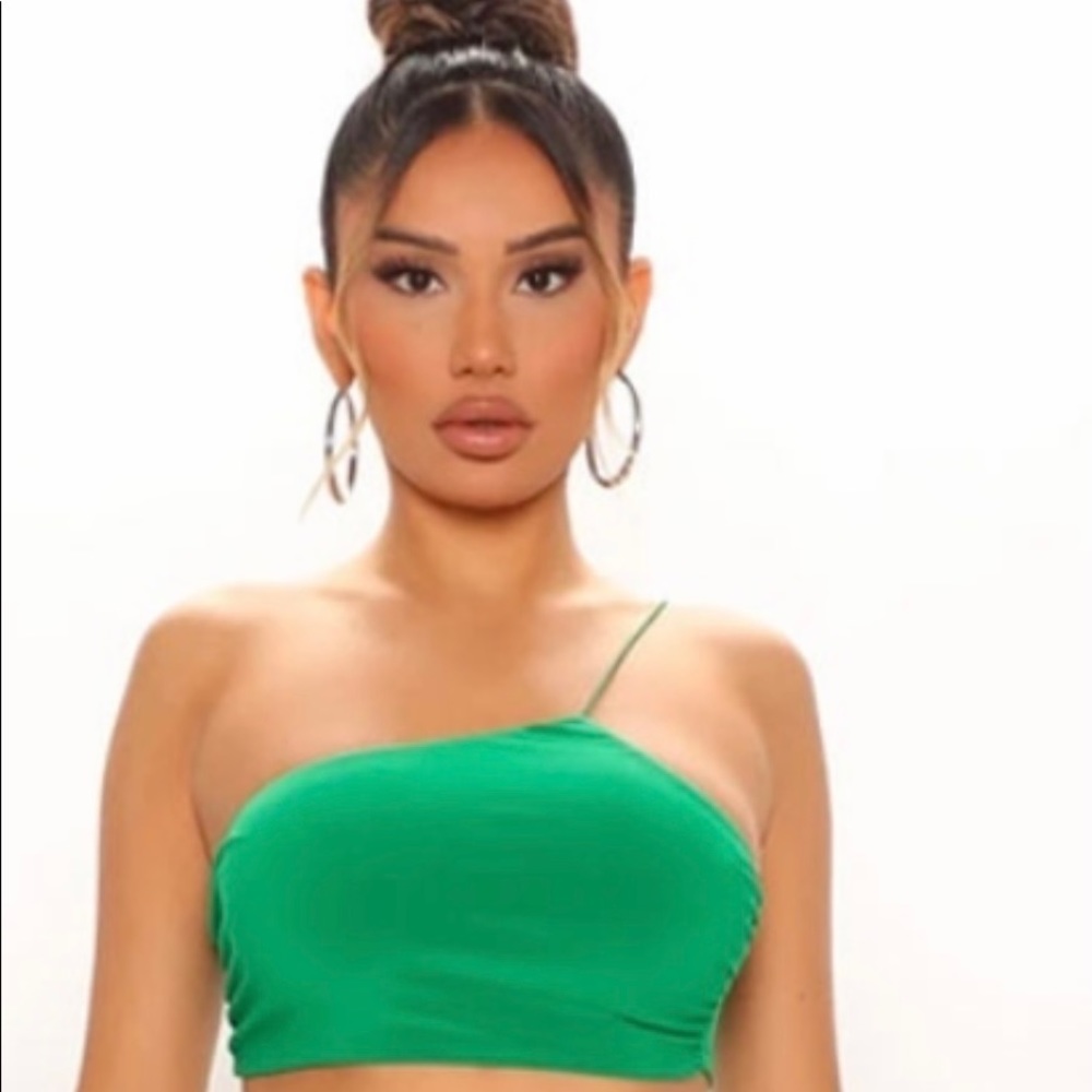 Fashion Nova Green Turn Back Time Top